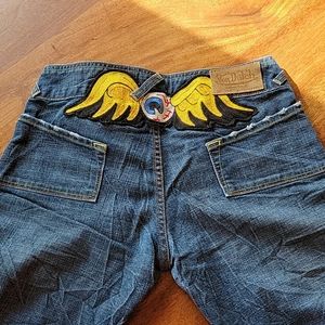 Von Dutch Low Rise Flares - Distressed - 28